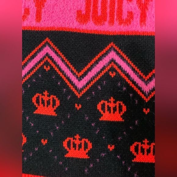 NEW JUICY COUTURE RED CROWN AND HEART SWEATER - Picture 3 of 7